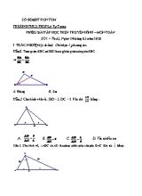 Phiếu bài tập học trên truyền hình  Môn Toán Lớp 8 - Số 1 ( Ngày 2432020) - Trường THCS - THSP Lý Tự Trọng